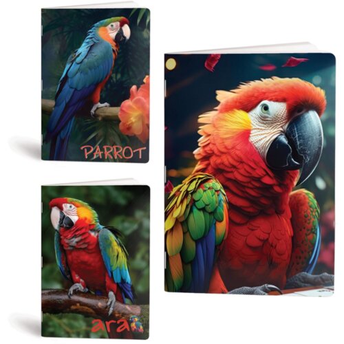 Rucksack Only Zvezek A4 Parrot, brezčrtni, 52 listov, sortirano Cene