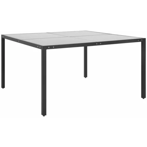 vidaXL Vrtni stol antracit 130 x 130 x 72 cm od čelika i stakla