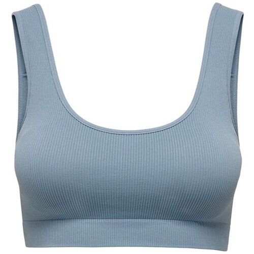 Only Pajkice ONLVICKYRIB SEAMLESS BRA Modra Cene