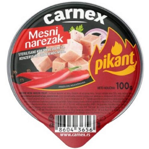Carnex Mesni narezak pikant 100g Cene