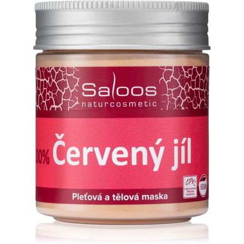 Saloos 100% red clay face and body mask 140g Cene
