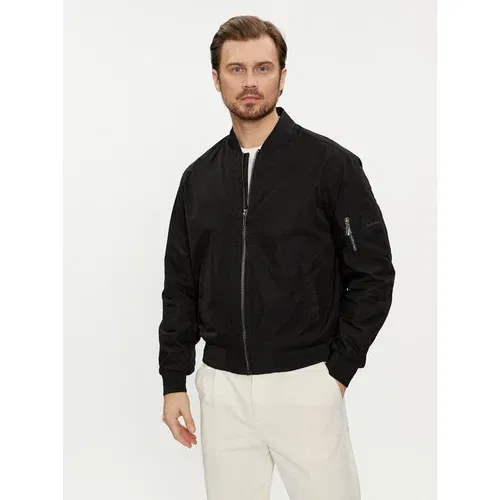 Calvin Klein Bomber jakna Hero K10K112783 Črna Regular Fit