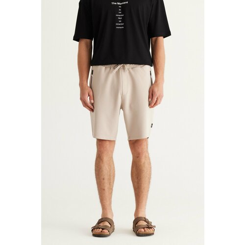 AC&Co / Altınyıldız Classics Men's Beige Standard Fit Normal Cut Pocket Casual Shorts Cene