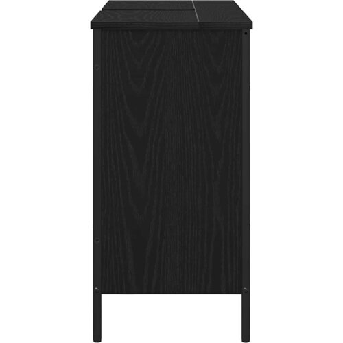  Kupaonski ormarić za sudoper Crni hrast 80 x 30 x 60 cm Slike