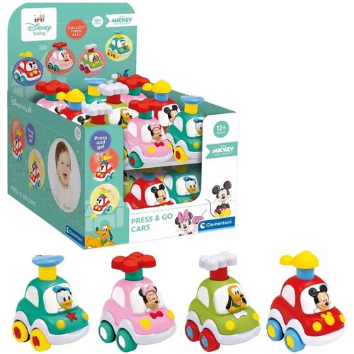 Clementoni baby: press&amp;amp;amp,go autić s disney likom u četiri različite varijante 1 komad Slike
