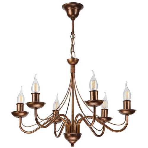  Luster na lancu ANTON 6xE14/60W/230V bronzan Slike
