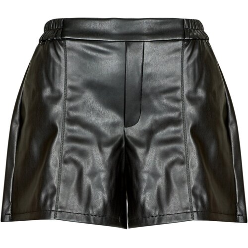 Vila Kratke hlače &amp;amp; Bermuda VIPEN RW COATED SHORTS Črna Slike