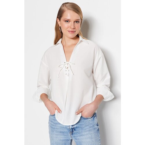 Trendyol Blouse - Ecru - Regular fit Slike