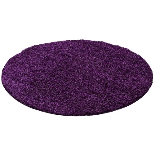 Ayyildiz Carpets Temno vijolična okrogla preproga ø 120 cm Life – Cene