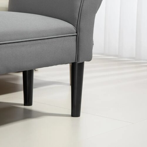  Klupa klupa za krevet robusna konstrukcija mekana presvlaka 102x36x51 cm siva Slike