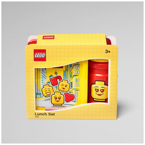 Lego Komplet rumeno-rdeče posode za prigrizke in steklenice za pitje Iconic Cene