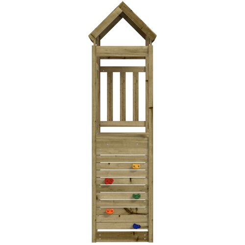  Igraći Toranj Smeđa Solidno Impregnirano Drvo 53 x 110,5 x 214 cm Slike