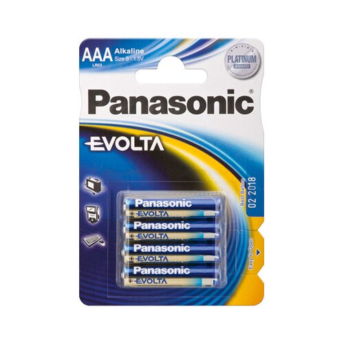 Panasonic Evolta LR03EGE-4BP AAA mikro alkalne baterije 1,5 V (4 kos) Slike
