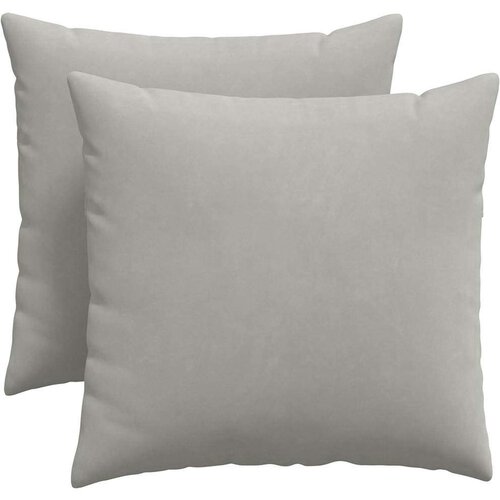 VidaXL jastučići za sofu 2 pcs svijetlo siva 50 x 50 cm tkanina Slike