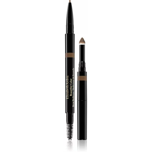 Elizabeth Arden Beautiful Color Brow Perfector samodejni svinčnik za obrvi 3v1 02 Taupe 0.32 g