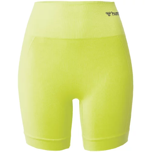 Hummel Sportske hlače 'Tif' sivkasto zelena / crna