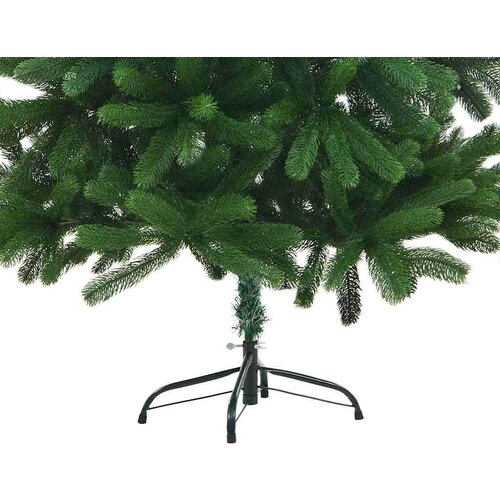 VidaXL Božićno drvce s 150 LED svjetlima s stalakom Zelena 150 cm PE Slike