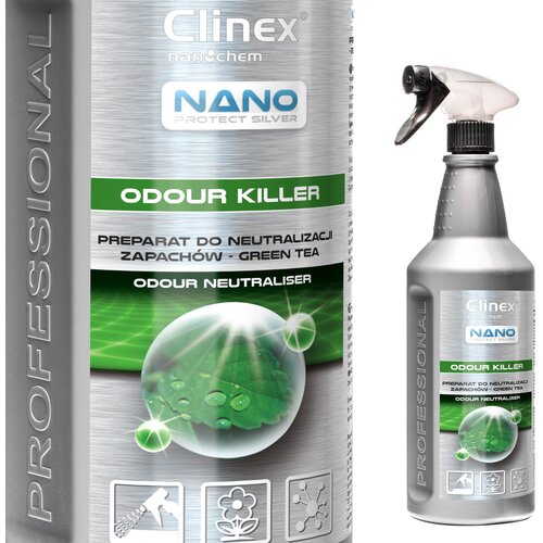 Clinex Osvežilec zraka za nevtralizacijo vonjav Nano Protect Silver Odor Killer - Green Tea 1L, (21389379) Cene