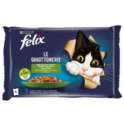 Felix vlažna hrana za mačke govedina 85g 4/1 Slike