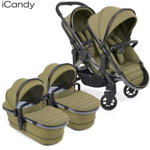 iCandy peach™ 7 otroški voziček twin phantom olive green