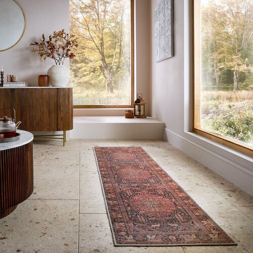 Flair Rugs Bordo rdeč pralen tekač 60x230 cm Nico Global &amp;ndash; Slike