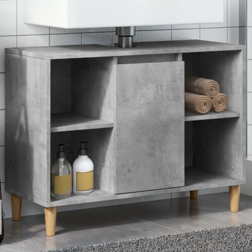 vidaXL Kupaonski ormarić boja betona 80x33x60 cm od konstruiranog drva Cijene