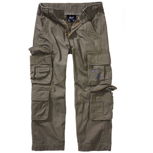 Brandit hlače za dječake pure trouser, maslinasta Slike
