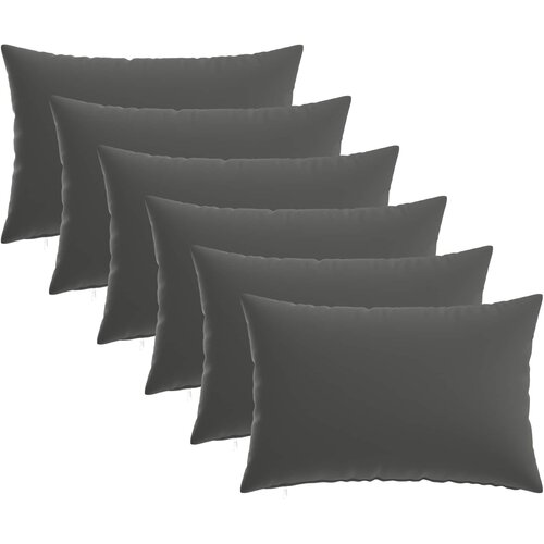  Presvlaka za jastuk 6 pcs HEERLEN Antracit 30 x 50 cm Poliester Cene