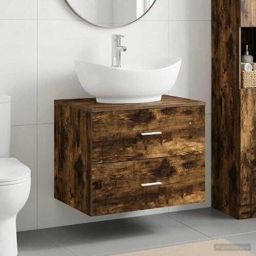  Set namje&scaron;taja za kupaonicu Dimljeni hrast Konstruirano drvo Smeđa 62.5 x 44.5 x 50 cm Cijene