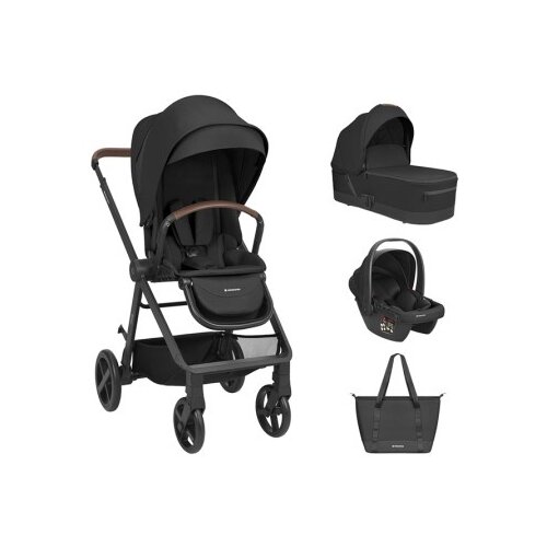 Kikka Boo Kikkaboo kolica mia 3in1 set sa I-size autosedi&scaron;tem I tvrdom korpom black ( kkb11263 ) Cene
