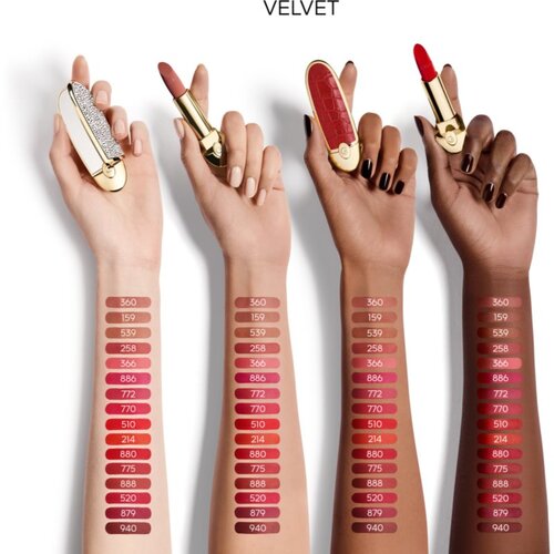 Guerlain Rouge G razko&amp;scaron;na &amp;scaron;minka odtenek 214 Le Rouge Kiss Velvet 3,5 g Slike