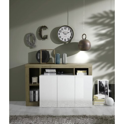 LC Mobili Elegantna bijela komoda s 3 vrata HAMBURG 209030-05K Cene