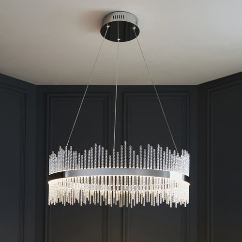  Endon 107108 - LED luster na sajli LED/56W/230V 3000K sjajni hrom Slike