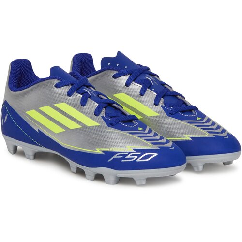 Adidas kopačke za dečake F50 Club FG MG J Messi, Srebrno-plave Slike