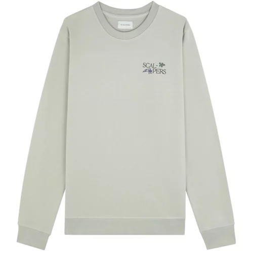 Scalpers Sweater majica 'Plant' svijetlosiva / miks boja