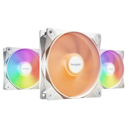 BE QUIET LIGHT WINGS LX (BL122) RGB 120mm 4-pin PWM 3x beli ventilator Cene
