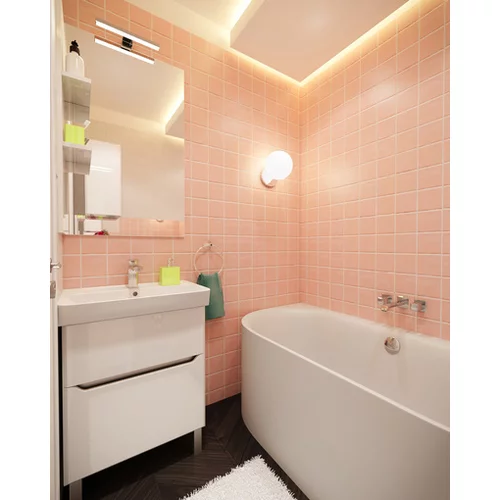 Tboss kopalniška omarica z umivalnikom Pixi 60 cm bela visok