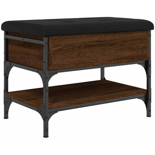  Klupa za cipele boja hrasta 62x42x45 cm od konstruiranog drva Slike