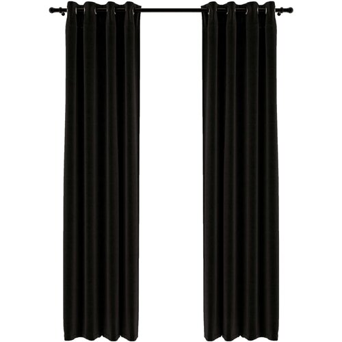 vidaXL Zatemnitvene zavese videz platna 2 kosa antracitne 140x225 cm, (20810563) Cene