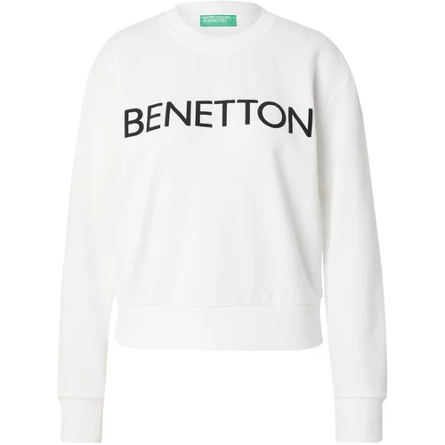 United Colors Of Benetton Majica črna / bela