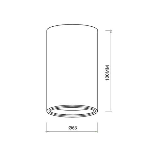  SPOT svetiljka GENESIS 1xGU10/8W/230V 10 cm crna Slike