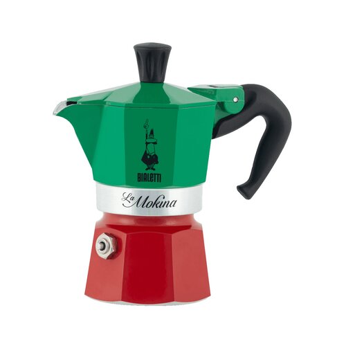 Bialetti 5650 La Mokina kuhalnik za kavo, tricolor, za 1 skodelico Slike