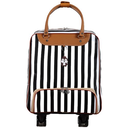 INF Rolling Travel BagWater – odporen in lahek L Črno-bele črte, (21685320) Cene