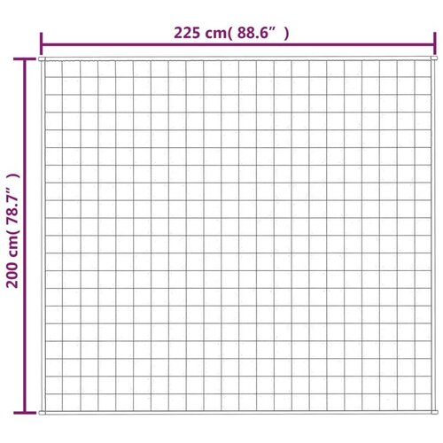 vidaXL Teška deka plava 200x225 cm 9 kg od tkanine Cene
