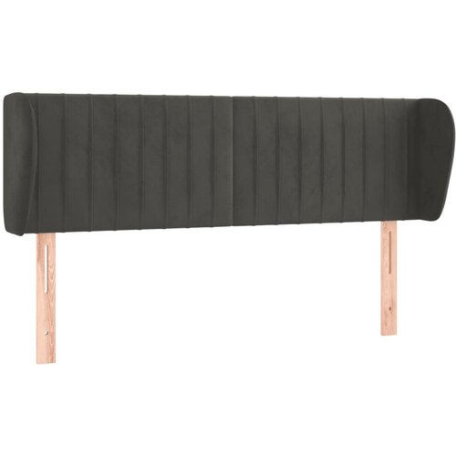 Maison Chic vzglavna omarica - nočna omarica - posteljna omarica z u&amp;scaron;esi temno sivo 147x23x78/88 cm žamet, (21707624) Slike