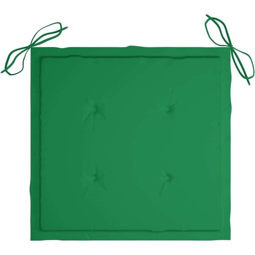  Jastuci za vrtne stolice 4 kom zeleni 50x50x3 cm tkanina Oxford Slike