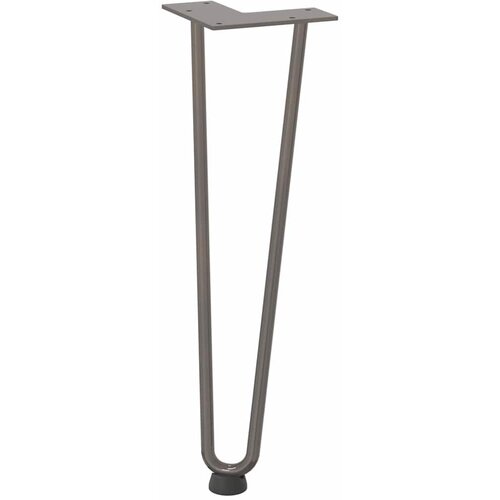  Noge s ukosnicama za stolić za kavu 4 kom. Prirodni čelik 42 cm Puni čelik Slike