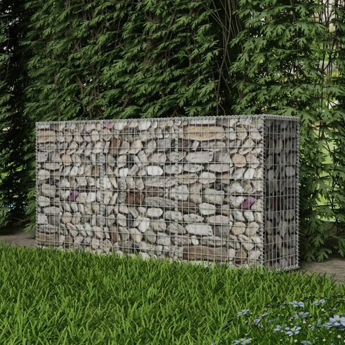 vidaXL Gabionska ko&scaron;ara od pocinčanog čelika 200 x 50 x 100 cm Cijene