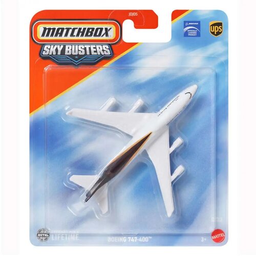 Mattel Matchbox Sky Busters: model aviona Boeing 747-400 1/64 - Slike