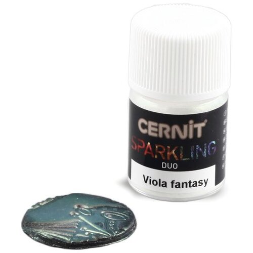 Cernit pjenušavi liskun u prahu za polimernu masu | 2 g duo viola fantasy Cene